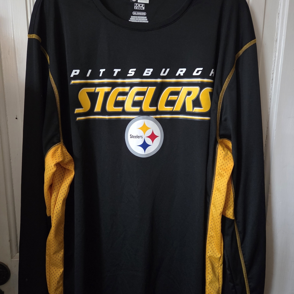 NFL Pittsburgh Steelers Black and Gold Long Sleeve Shirt